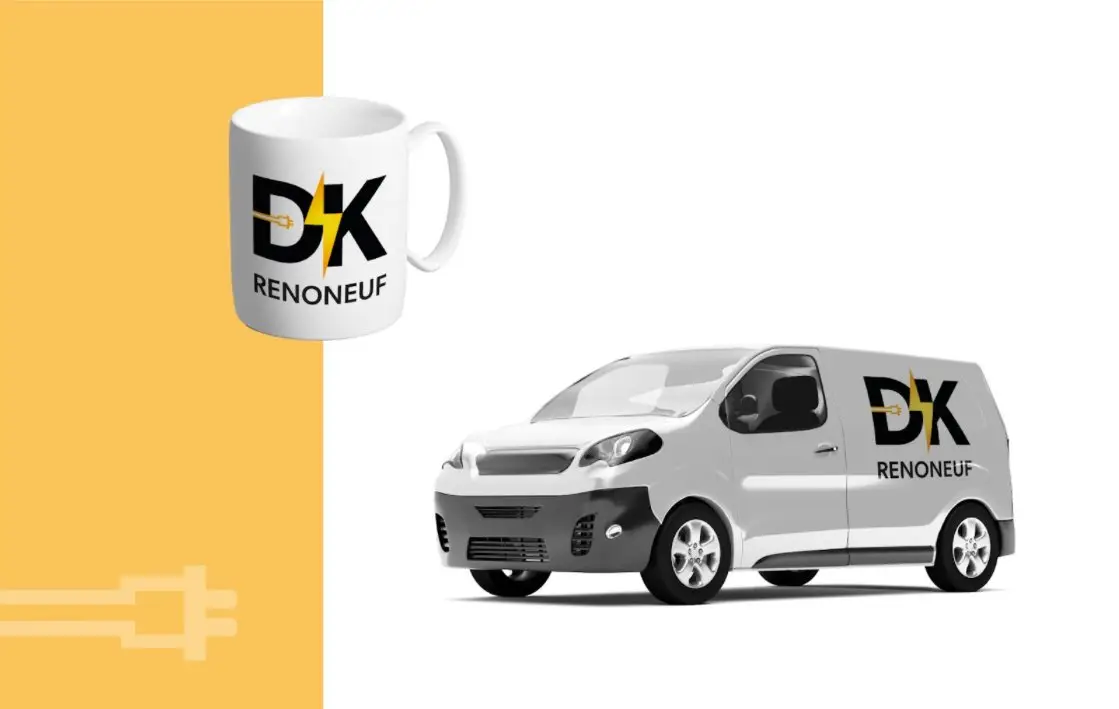 Mockup habillage camion et merchandising, conçu par Nuances Com', DK Renoneuf