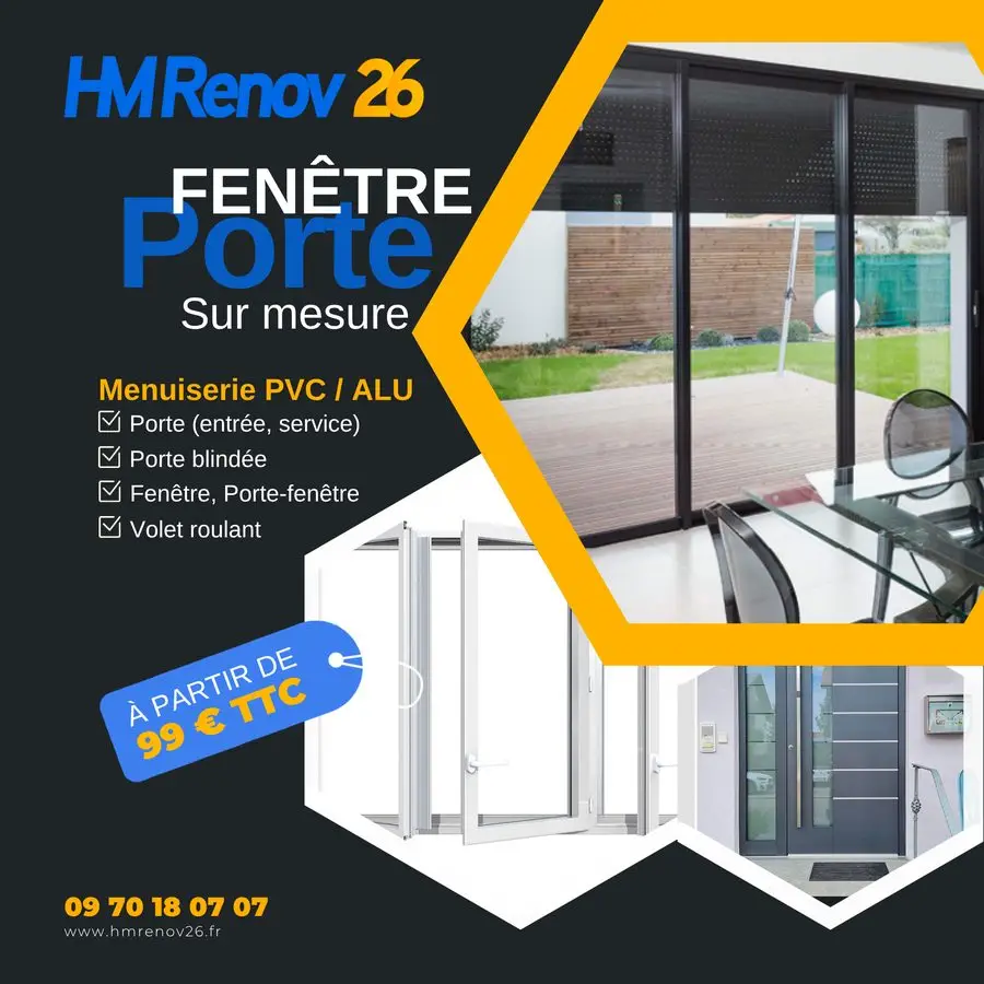 Menuiserie PVC/ALU sur mesure, HM Renov26