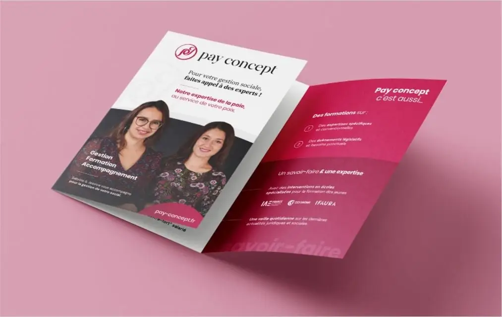Présentation de l'équipe et brochure de prospection, Pay Concept